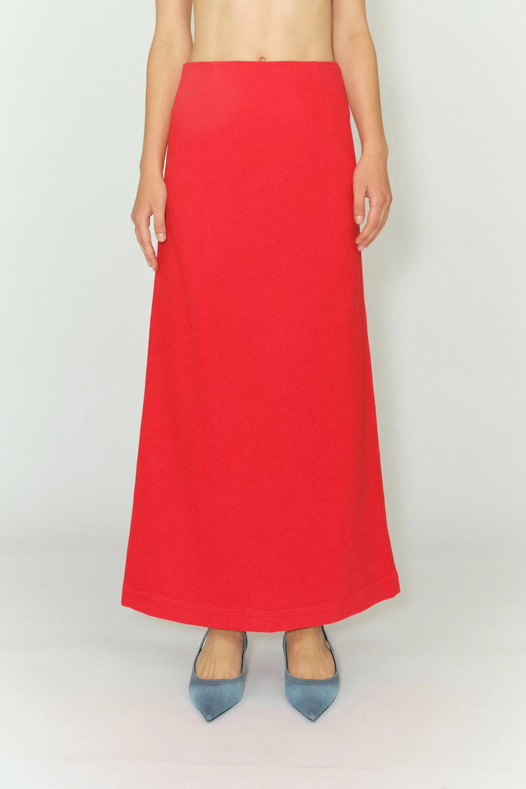 TMRW Kersee Maxi Skirt - Color - Vivienne Red