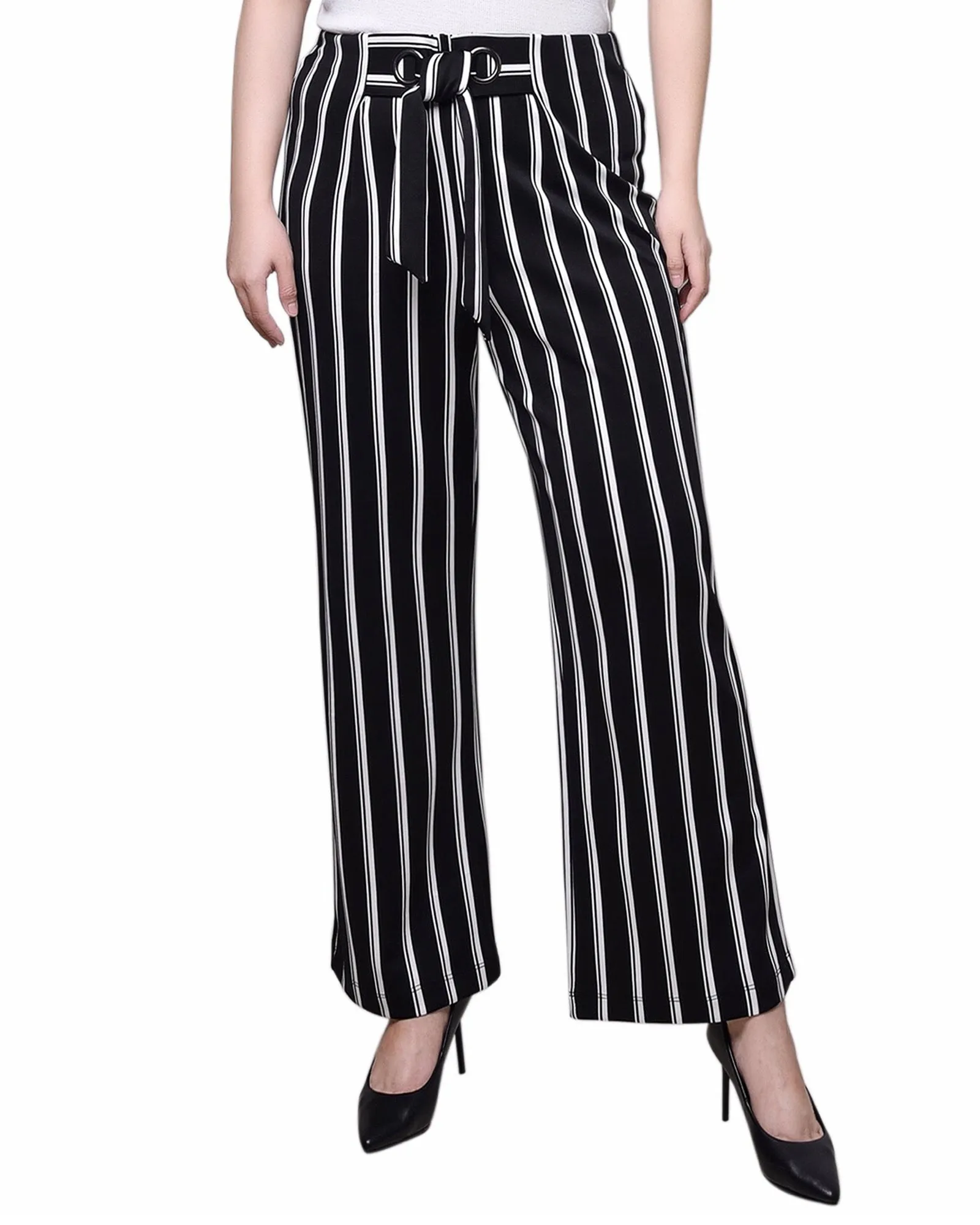 Wide Leg Grommet Pants