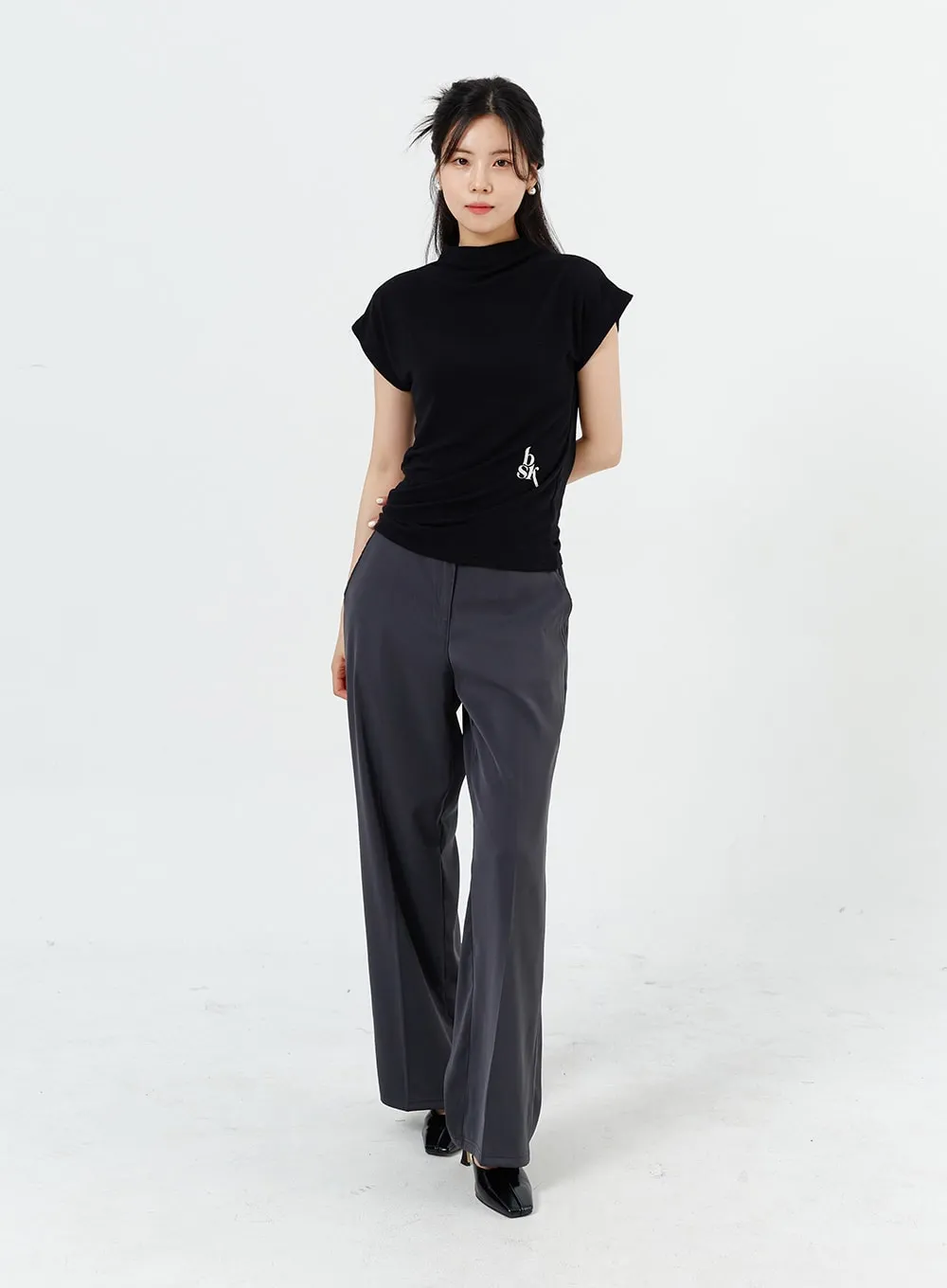 Wide Leg Tailored Pants OM320