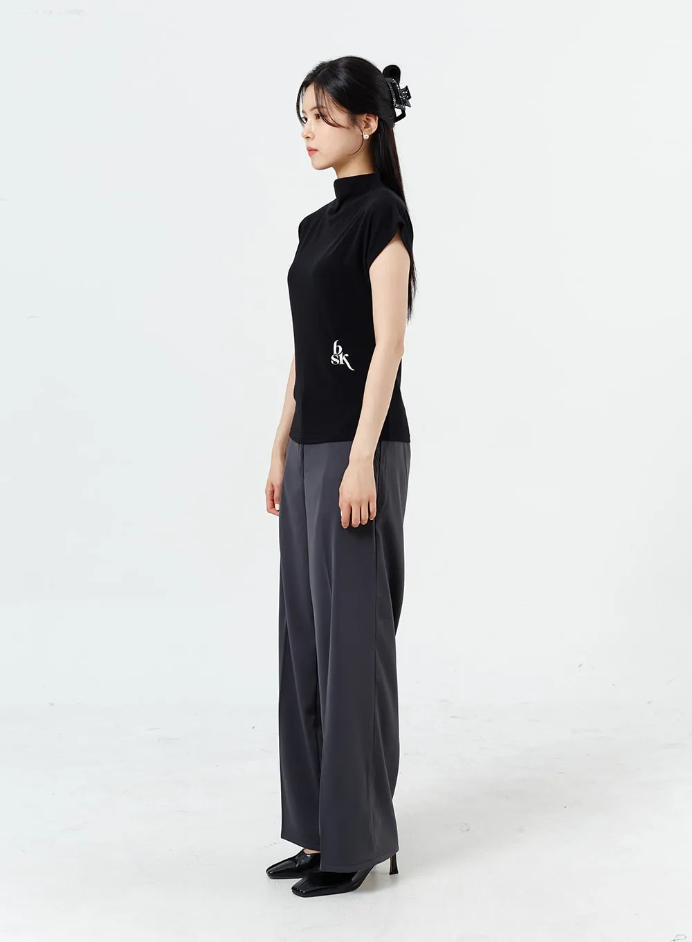 Wide Leg Tailored Pants OM320