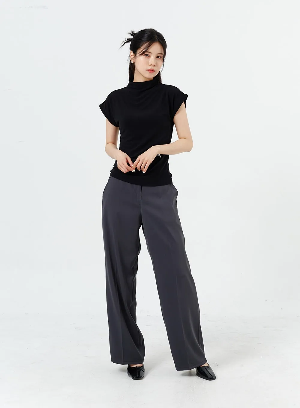 Wide Leg Tailored Pants OM320