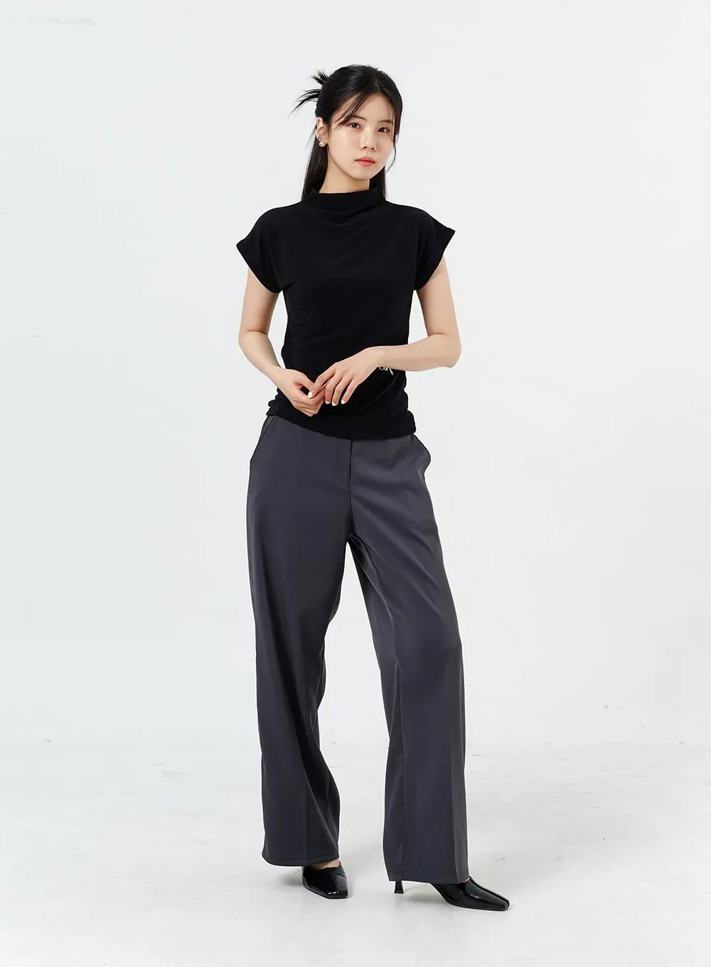 Wide Leg Tailored Pants OM320