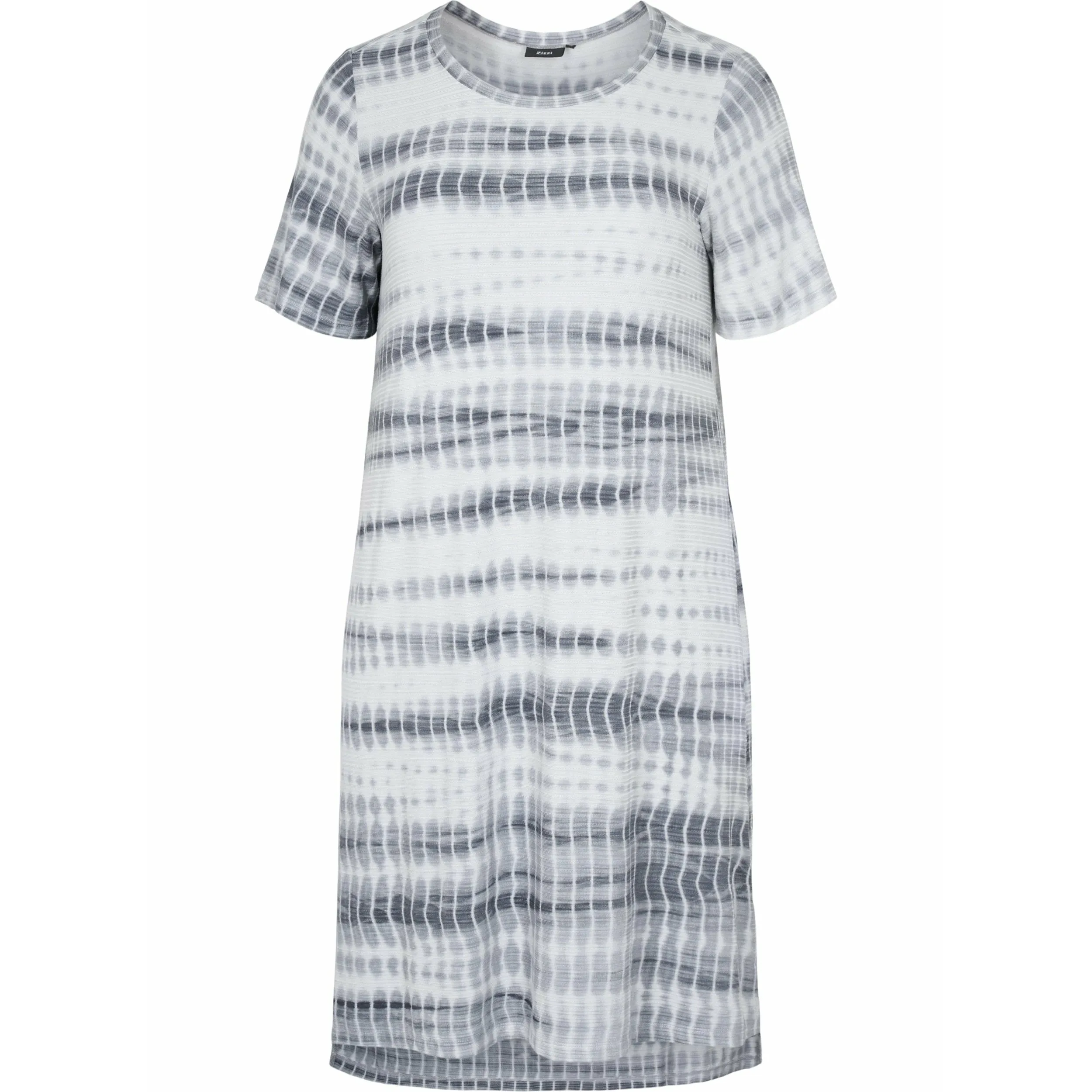 Zizzi Stretch Black Tie Dye Dress